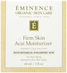 Eminence Firm Skin Acai Moisturizer jar closeup showing rich hydration for dry skin