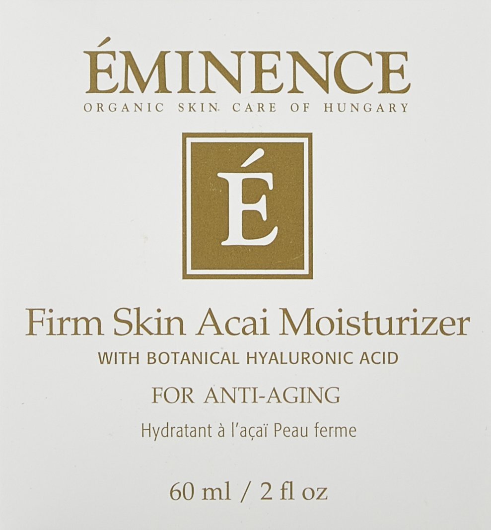 Eminence Firm Skin Acai Moisturizer jar visual emphasizing rich hydration for firmer skin
