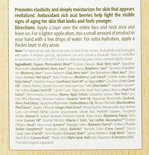 Vitamin C rich Eminence Firm Skin Acai Moisturizer highlights brightening potential for the complexion