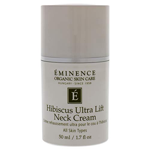 Application texture of Eminence Hibiscus Ultra Lift Neck Cream for smoother décolletage