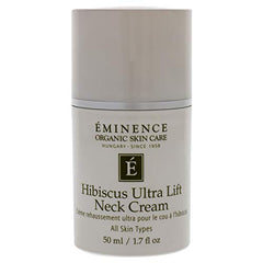 Application texture of Eminence Hibiscus Ultra Lift Neck Cream for smoother décolletage