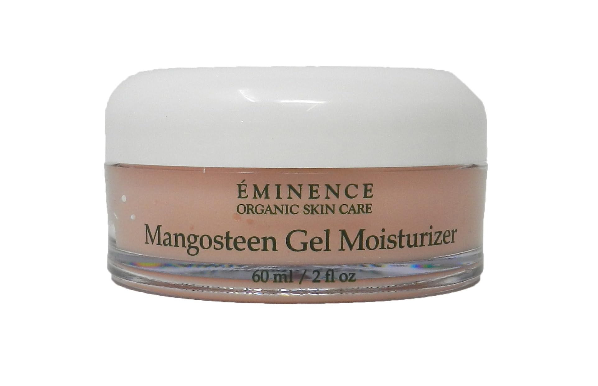 Eminence Mangosteen Gel Moisturizer bottle reveals a matte, hydrated complexion.