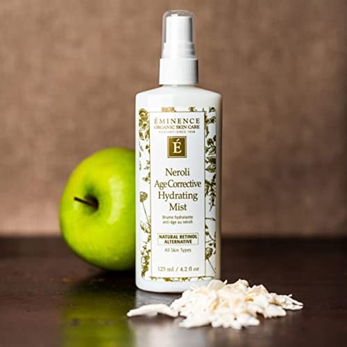 Eminence Neroli Hydrating Mist with green apple stem cell technology for renewed feel.