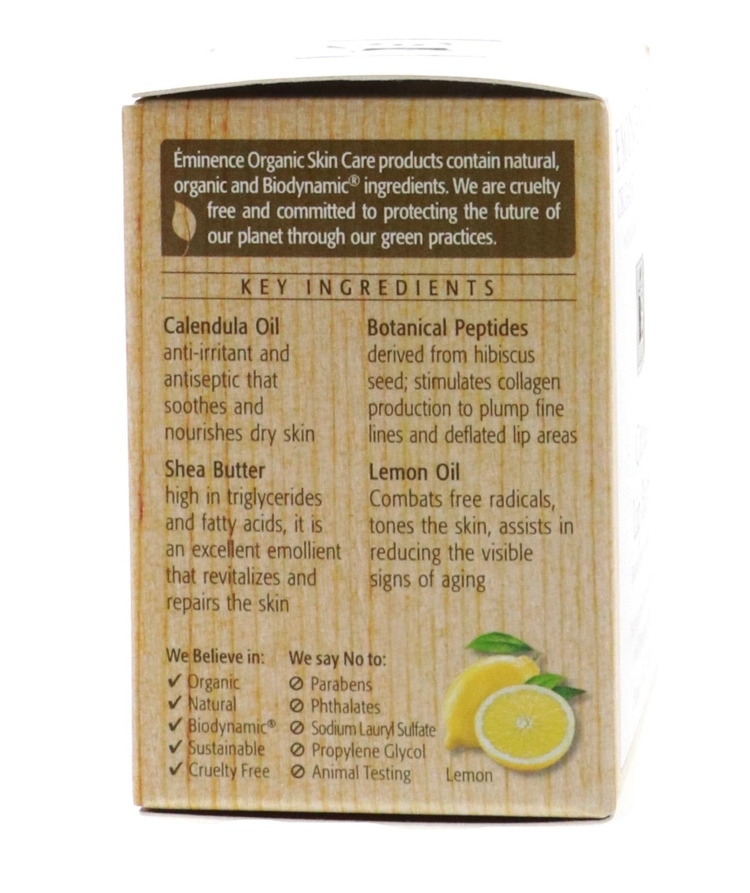 Eminence Organic Citrus Lip Balm packaging with label—organic citrus aroma