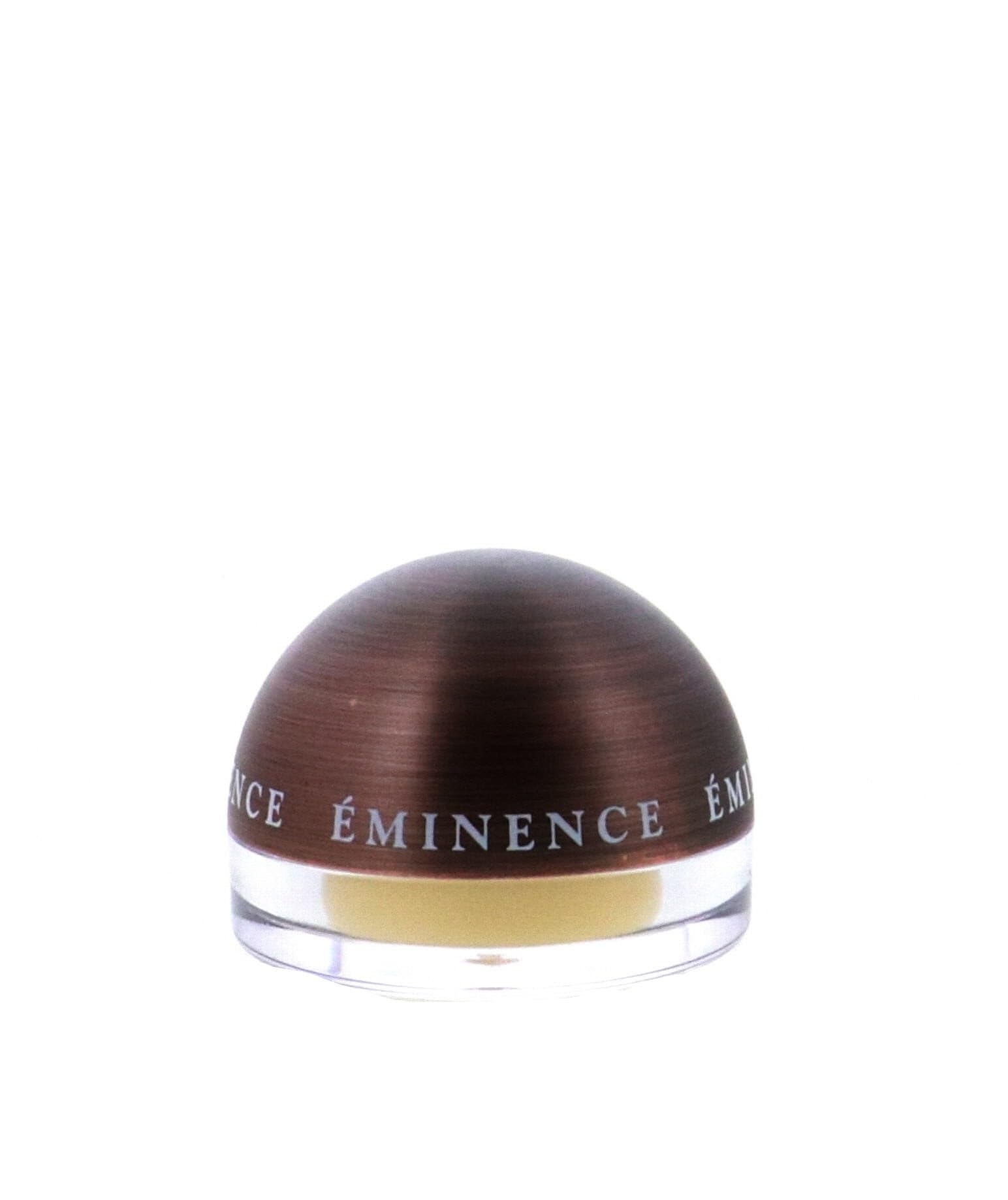 Eminence Organic Citrus Lip Balm swatch on lips—smooth texture and moisture