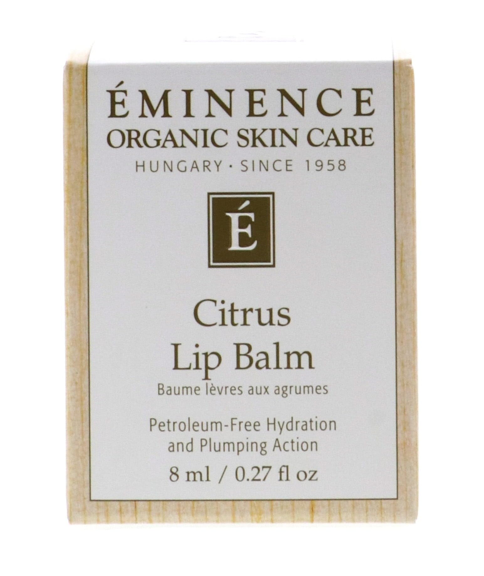 Eminence Organic Citrus Lip Balm tube—compact hydration for on-the-go