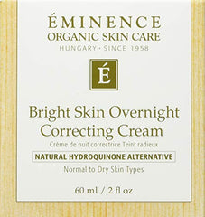 Eminence Overnight Correcting Cream spread on skin demonstrates even-tone, radiant overnight care.