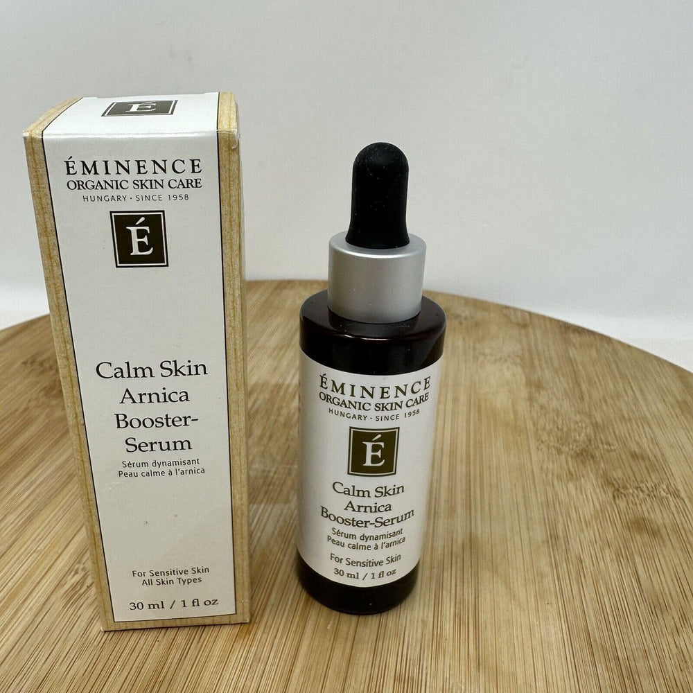 Eminence rosacea-friendly serum closeup highlights suitable use for sensitive skin