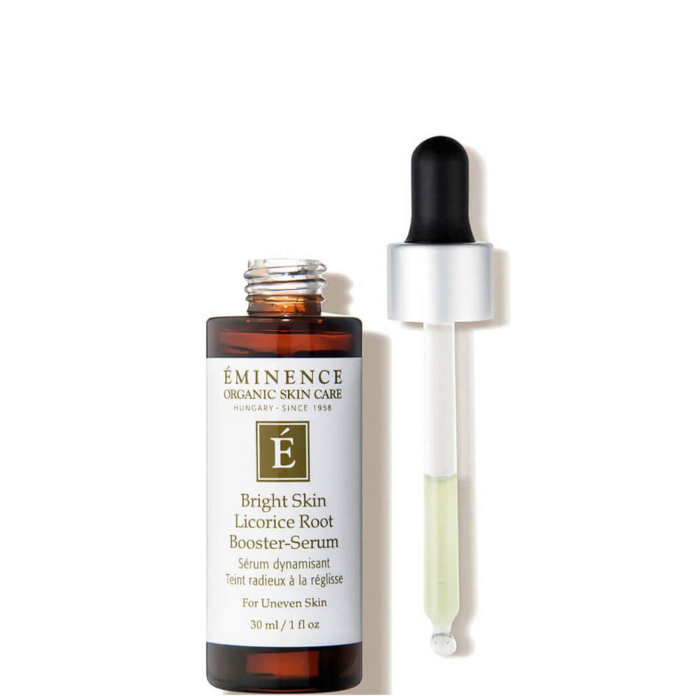 Eminence Serum dropper application demonstrates easy booster use with other products