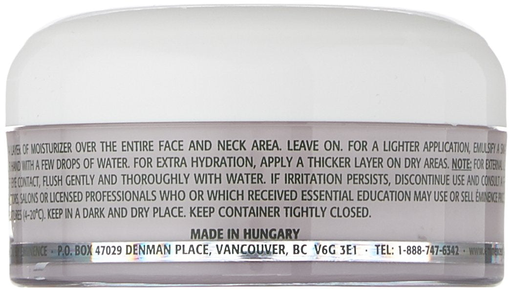 Eminence shea-butter texture demonstrating moisture barrier renewal for dry skin