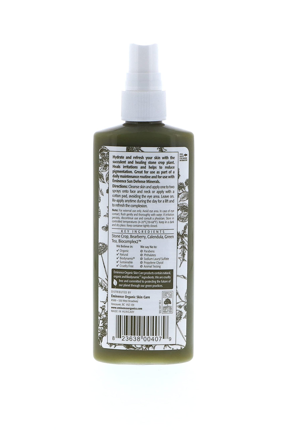 Eminence Stone Crop Hydrating Mist skin portrait suggests hydrated complexion after use.