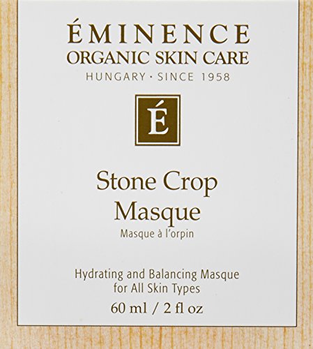Eminence Stone Crop Masque application shows hydrating, restorative use for radiant skin.