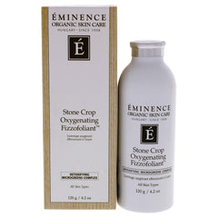 Eminence Stone Crop Oxygenating Fizzofoliant bottle promoting gentle exfoliation for radiant skin