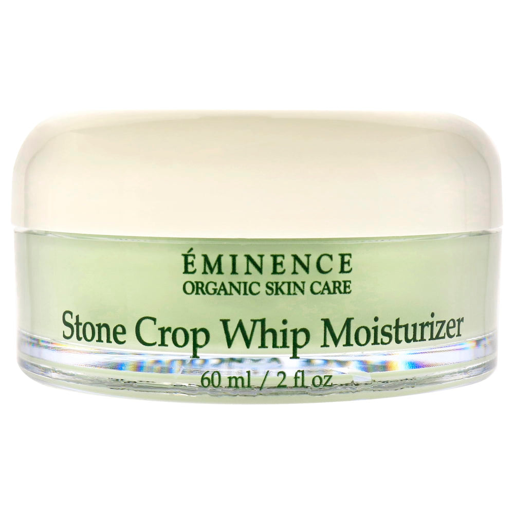 Eminence Stone Crop Whip texture scoop showcases creamy consistency ideal for daily facial care.