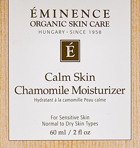 Eminence Vitaskin Calm Skin Chamomile Moisturizer pump demonstrates quick, even application.