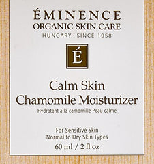 Eminence Vitaskin Calm Skin Chamomile Moisturizer pump demonstrates quick, even application.