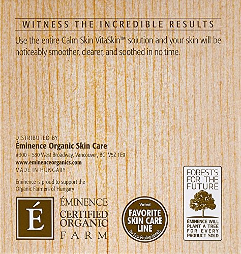 Eminence Vitaskin Calm Skin Chamomile Moisturizer being spread on skin for absorption.