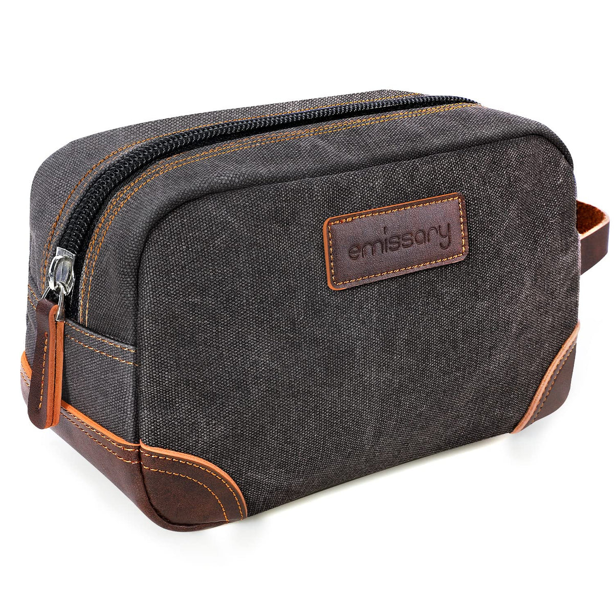 emissary toiletry bag canvas material highlights durable travel-ready fabric for everyday use