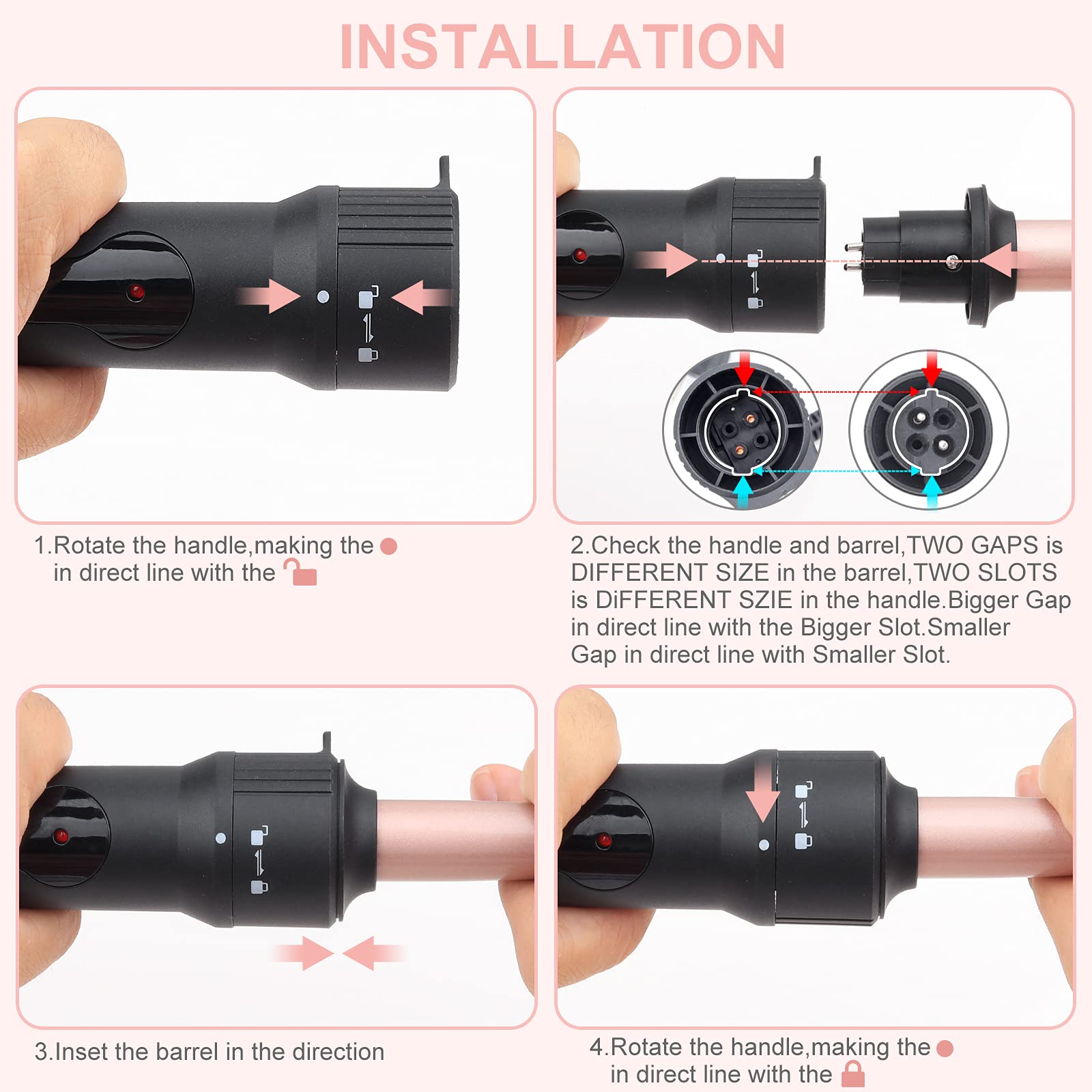 EMOCCI PRO beach waves waver demonstrates sun-kissed texture and lasting soft waves.