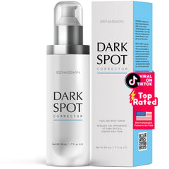 EnaSkin dark spot remover bottle pump for daily brightening and ease of use.
