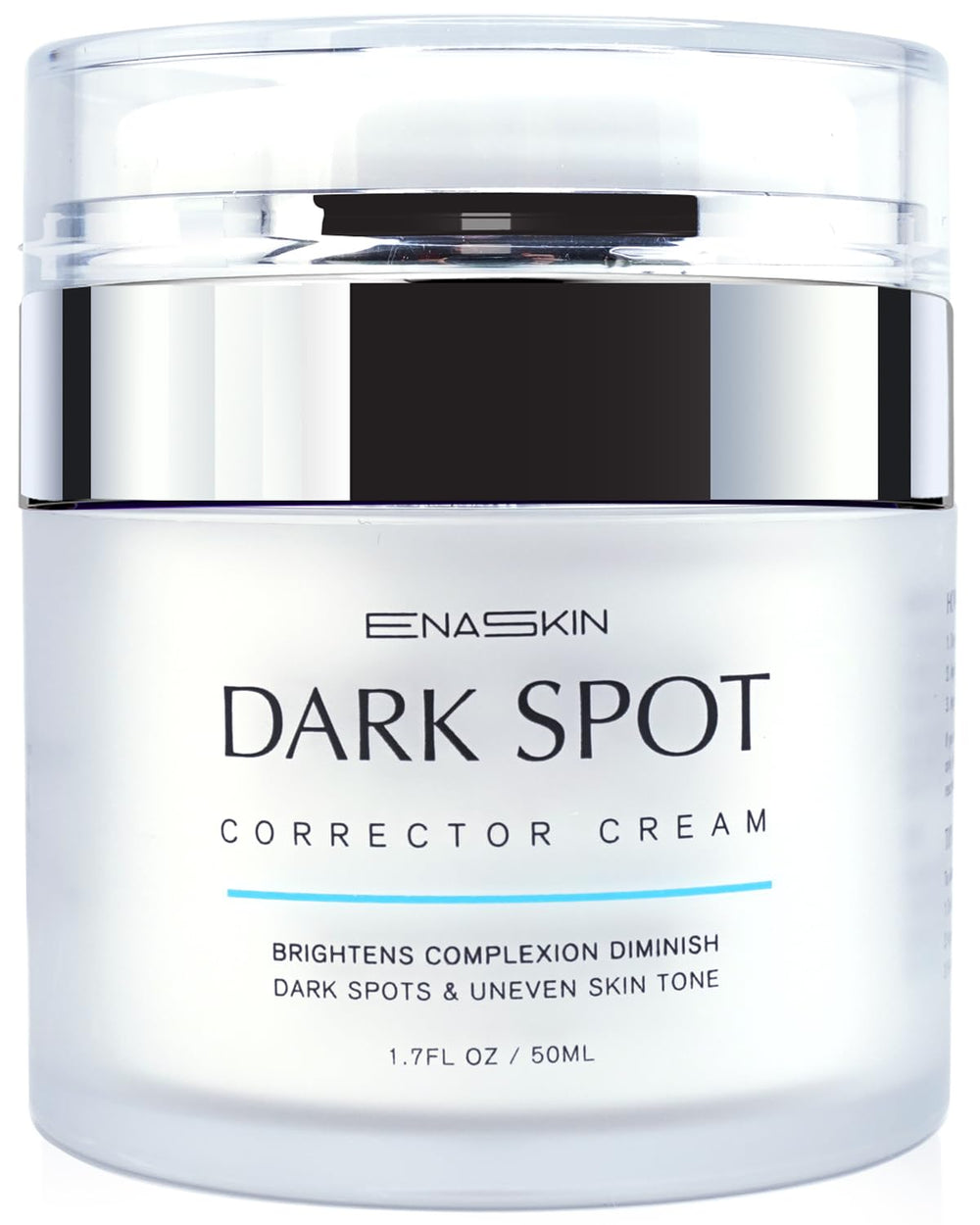 EnaSkin dark spot remover bottle shows easy daily application.