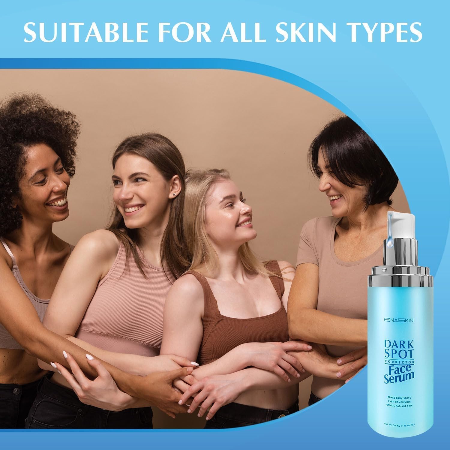 EnaSkin Dark Spot Remover countertop display makes consistent skincare easy.