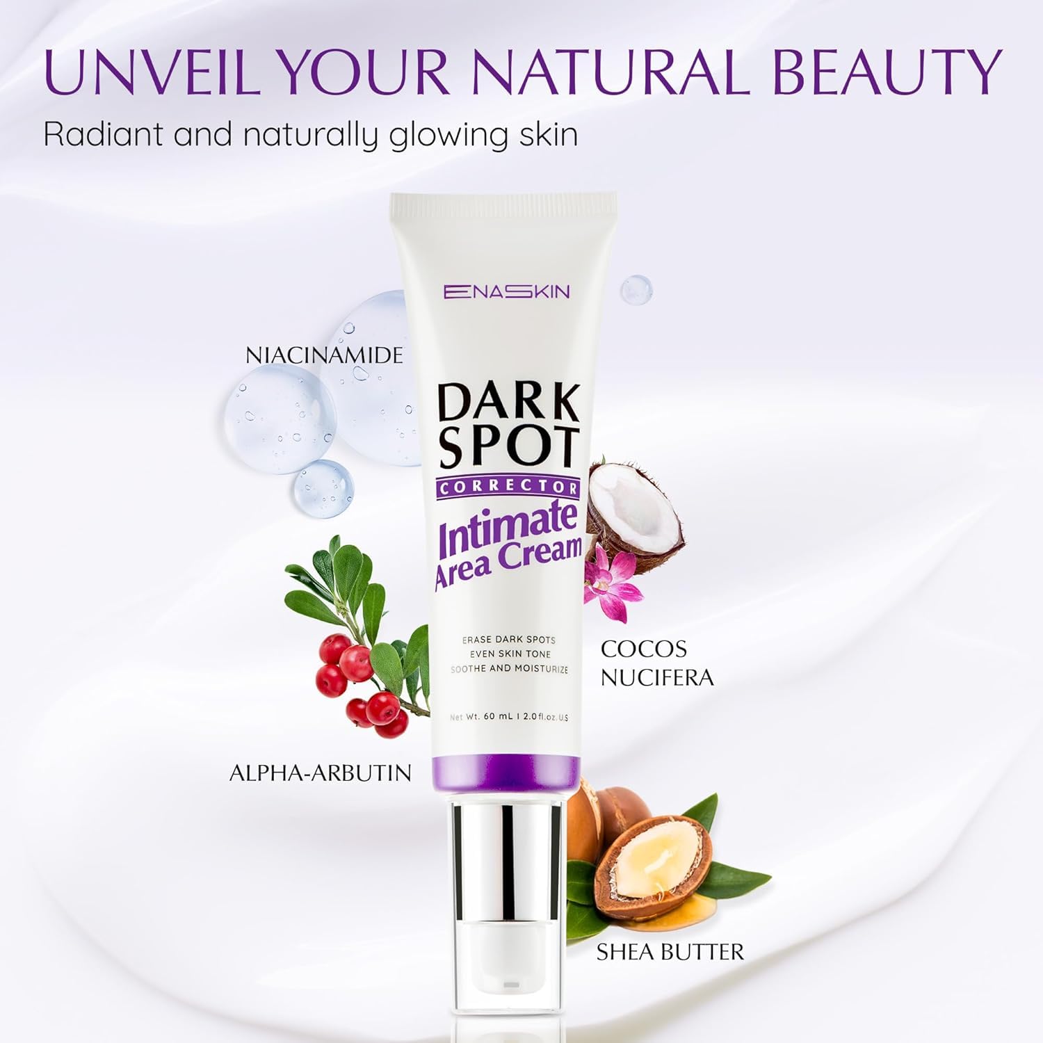 EnaSkin underarm application demonstrating smoother, more even skin.