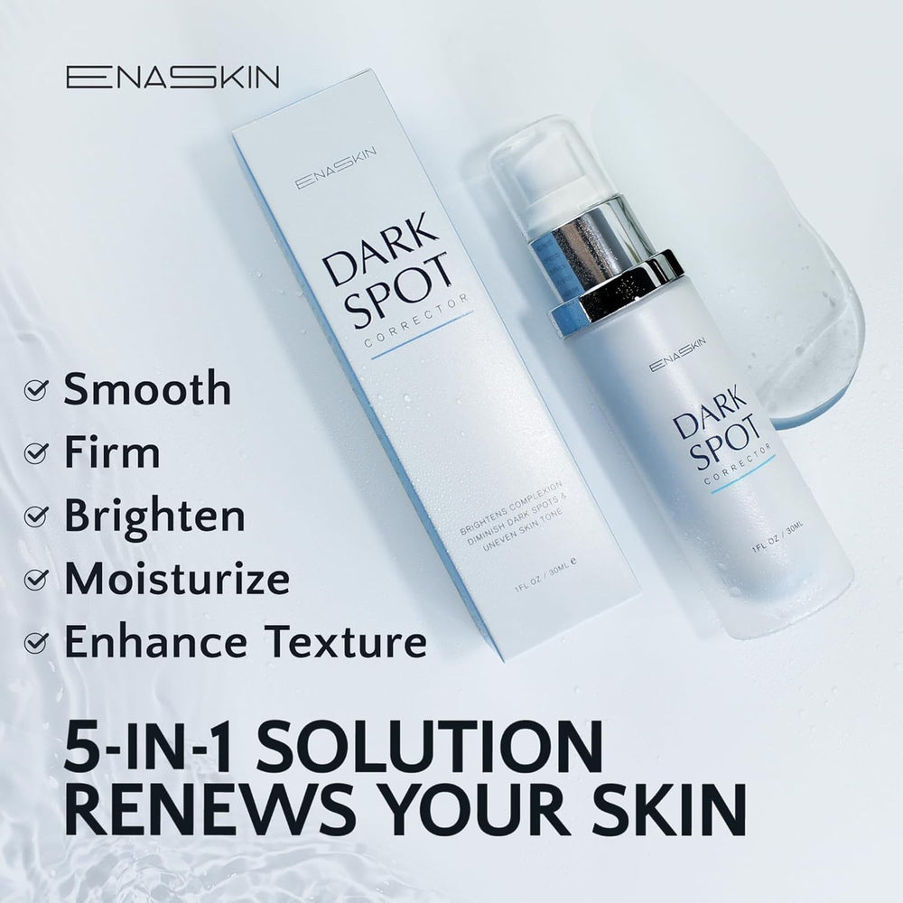EnaSkin Dark Spot Serum application routine on clean skin for daily care.