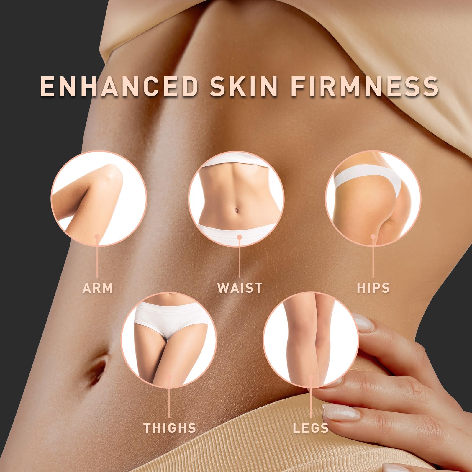 Product packaging of Enaskin Naturals Belly Firming Cream on a clean surface
