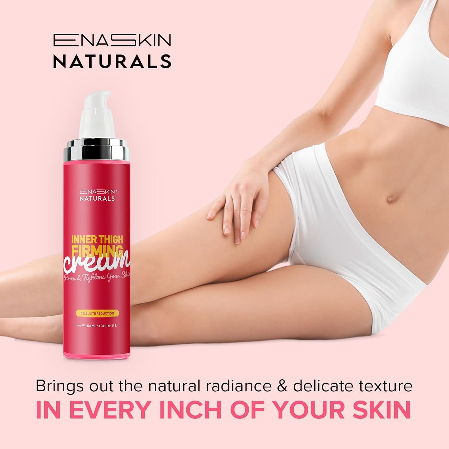 Enaskin Naturals booty cellulite cream lifts and firms for a smoother silhouette.