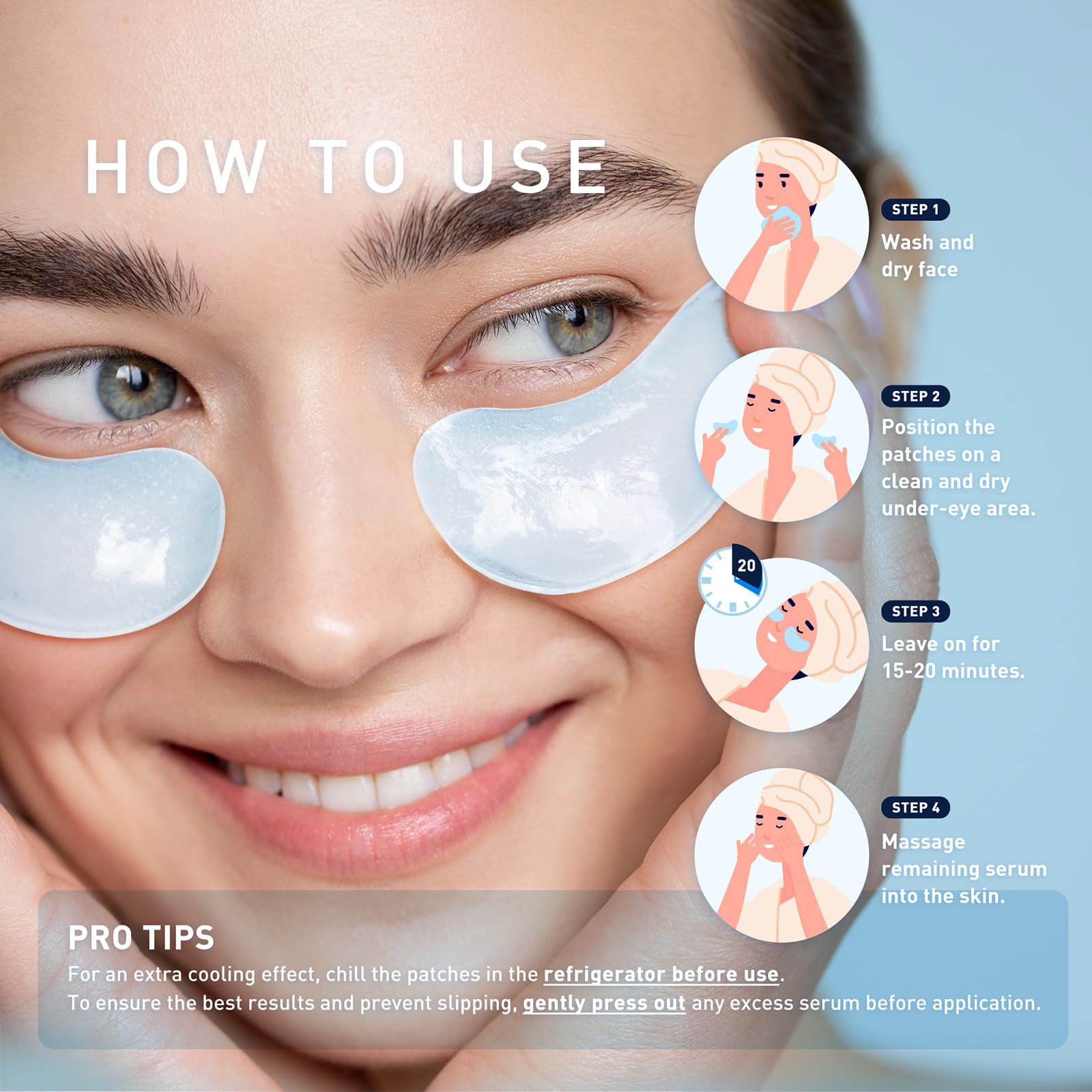 Enaskin Naturals eye patch masks glow-friendly application during routine