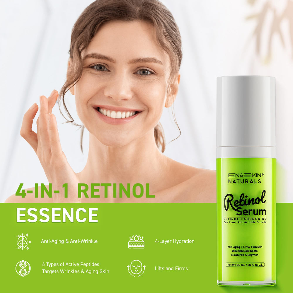 Enaskin Naturals niacinamide serum application focusing on even tone and smaller pores