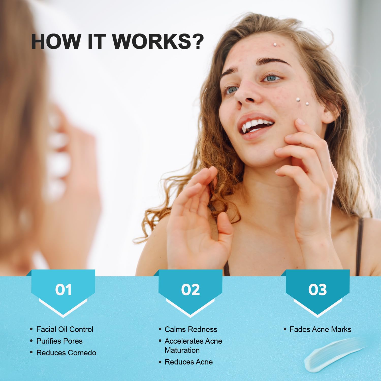 Enaskin Naturals tea tree oil post-acne marks fade for redness relief.