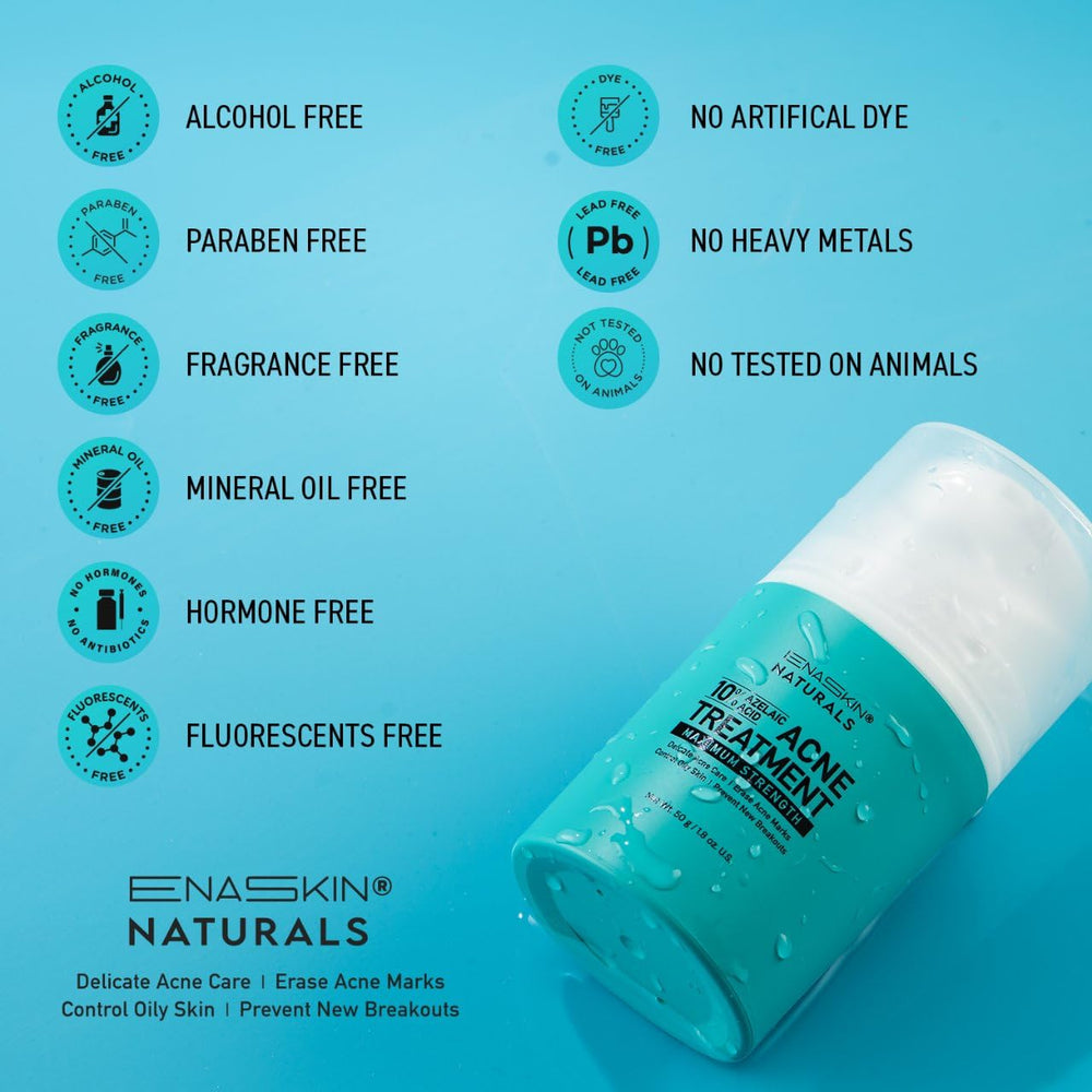 Enaskin Naturals travel-friendly packaging fits dorms and trips for consistent treatment.
