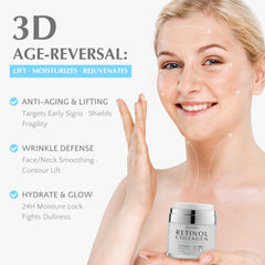 EnaSkin Retinol Collagen Face Cream jar closeup highlights rich hydrating cream