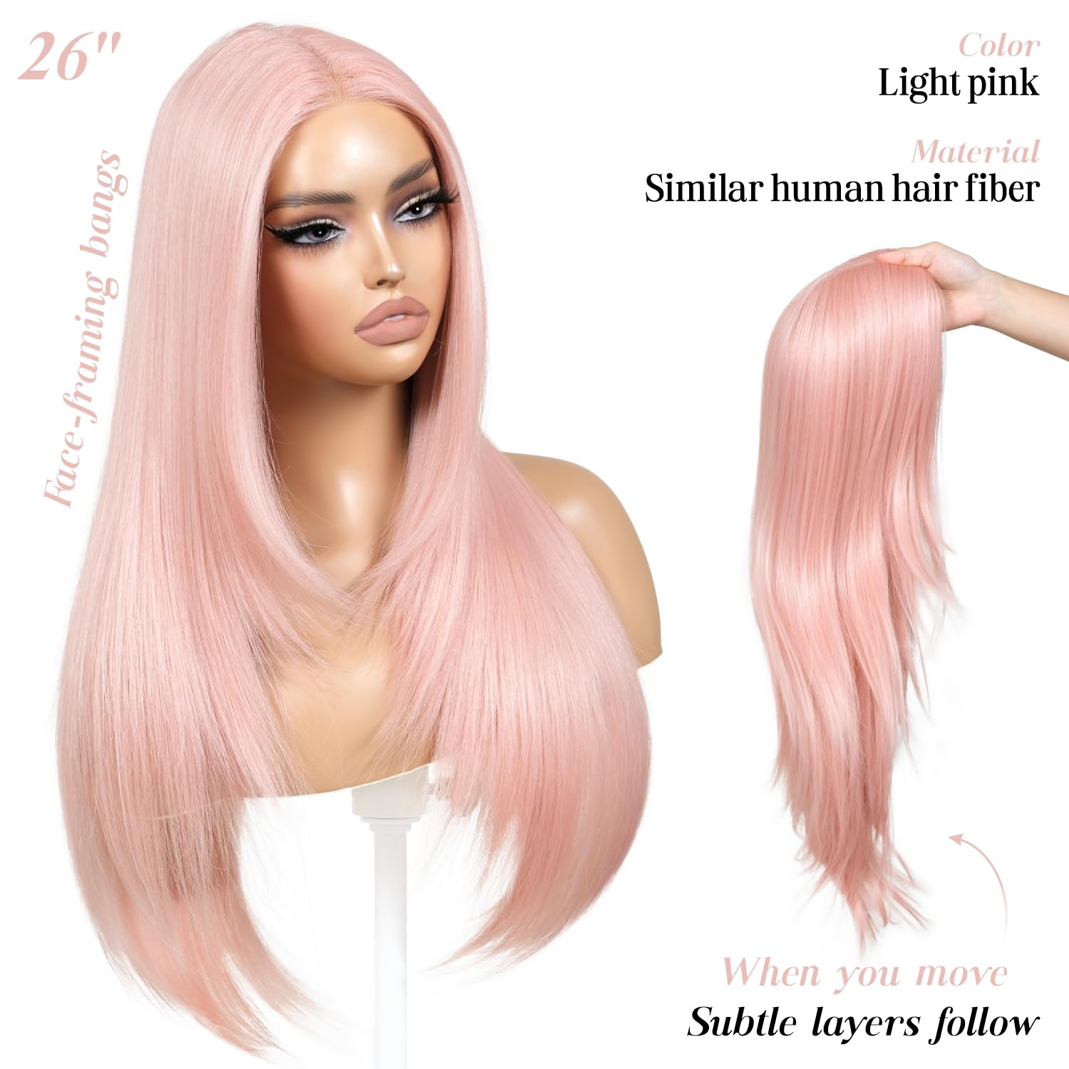 ENCOUNTERU wear-and-go glueless wig cap supports quick, secure styling