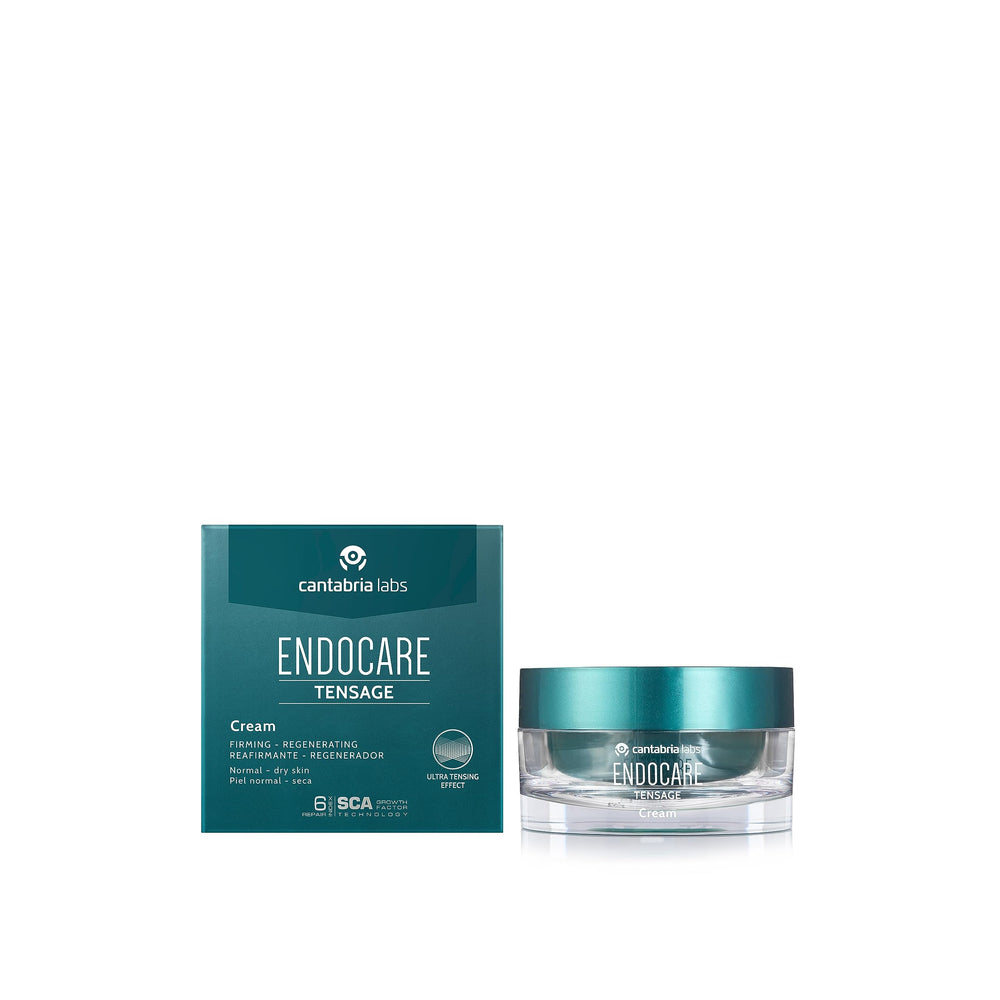 Endocare Tensage Cream hydration visible on healthy skin surface.
