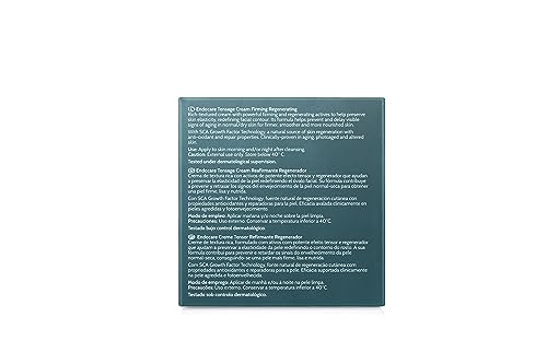 Endocare Tensage Cream texture close-up highlights nourishing formula.