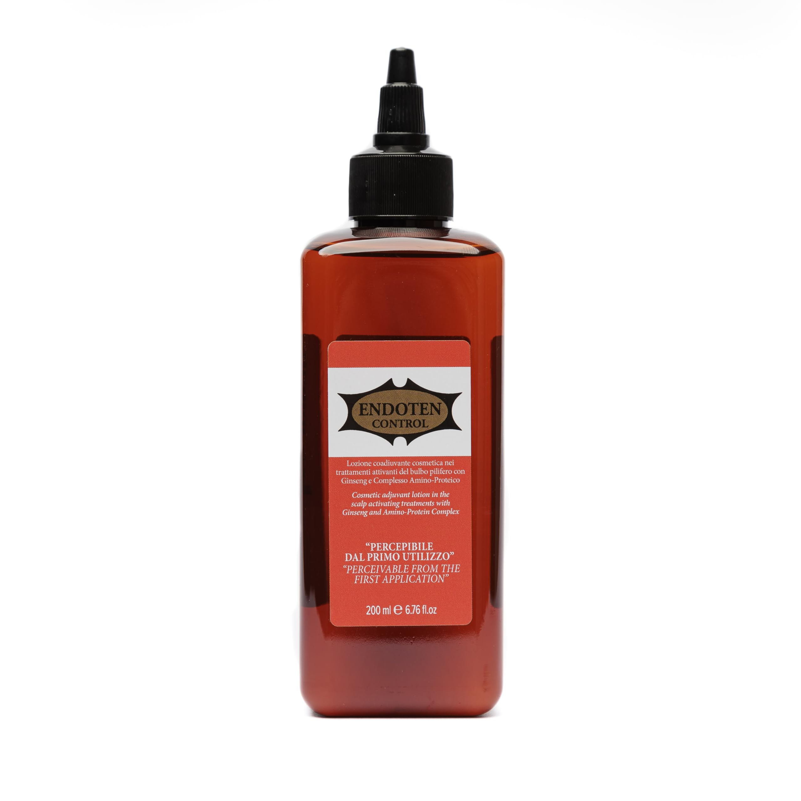 Endoten Control Lotion bottle with pump demonstrates easy daily scalp care.