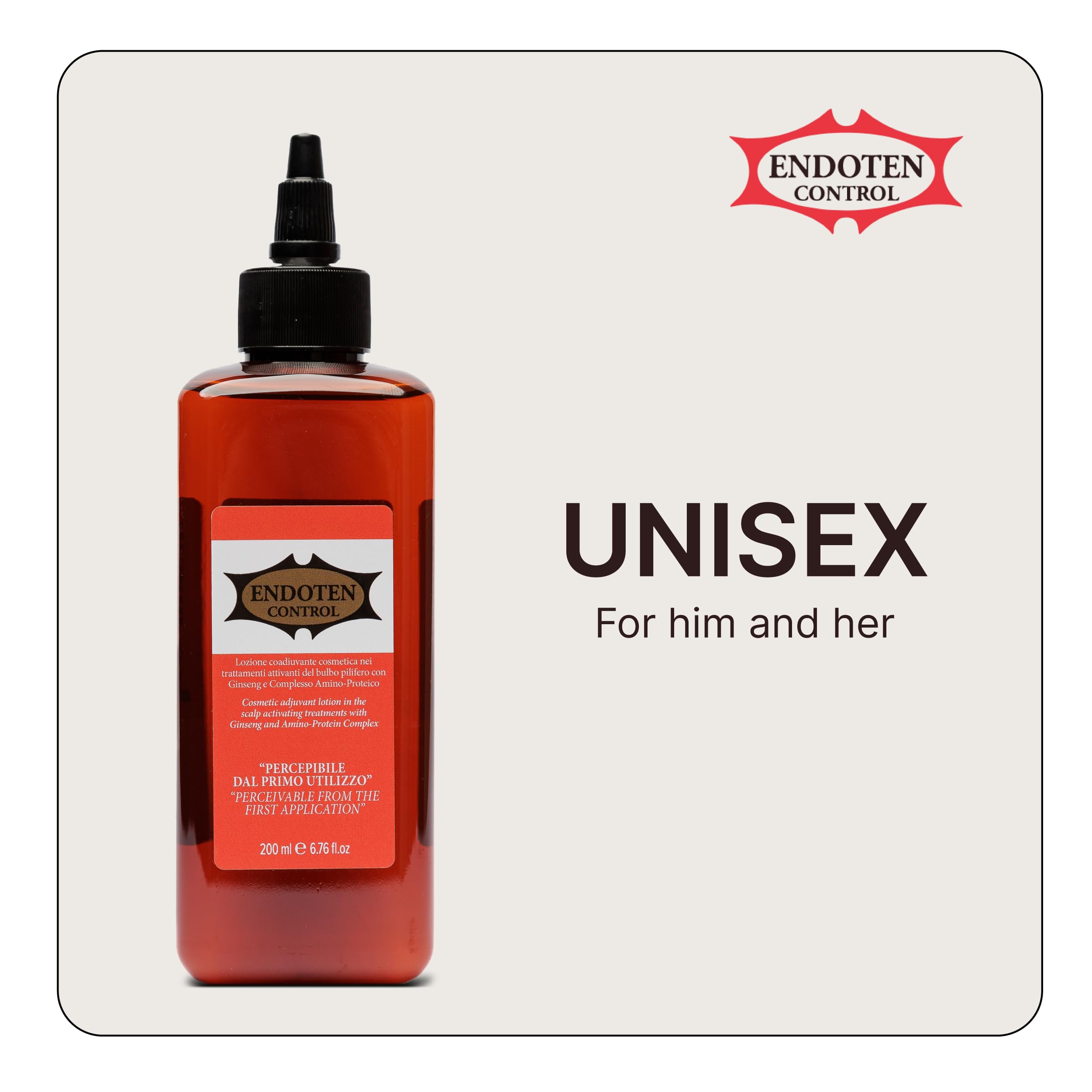 Endoten Control Lotion packaging with box communicates product identity and premium care.