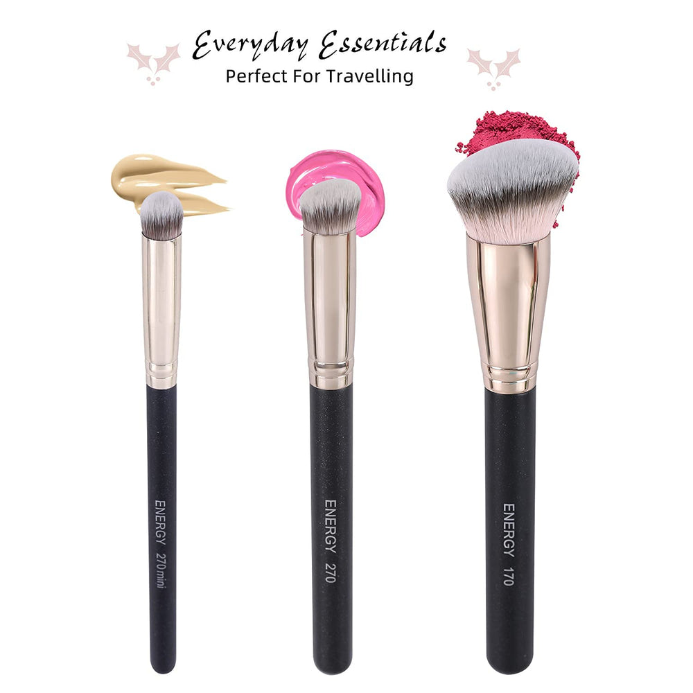 ENERGY concealer brush under-eye dense bristles for baking and seamless set