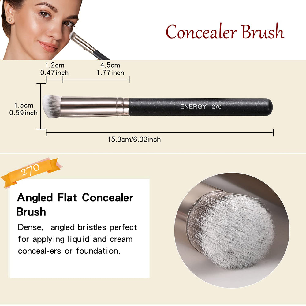 ENERGY travel pouch keeps brushes organized for on-the-go touch-ups