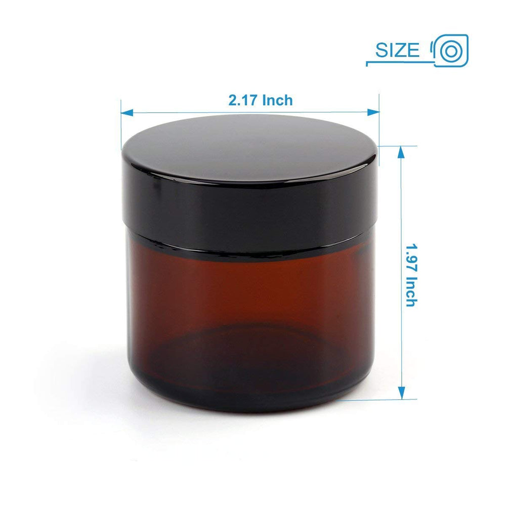 Encheng amber 2oz jar pack storage showing convenient multi-pack for cosmetics