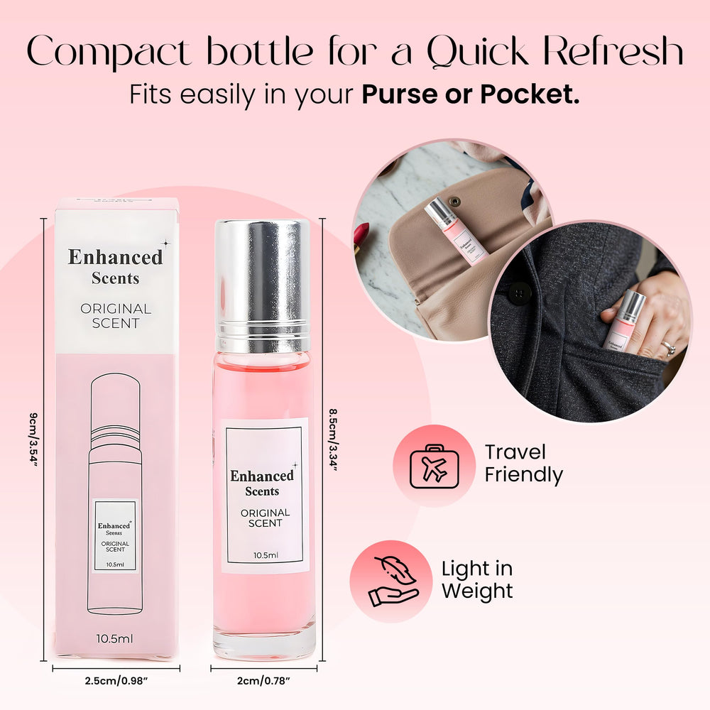 Enhanced Scents Original Roll-On Cap Closeup premium look and easy cap on travel