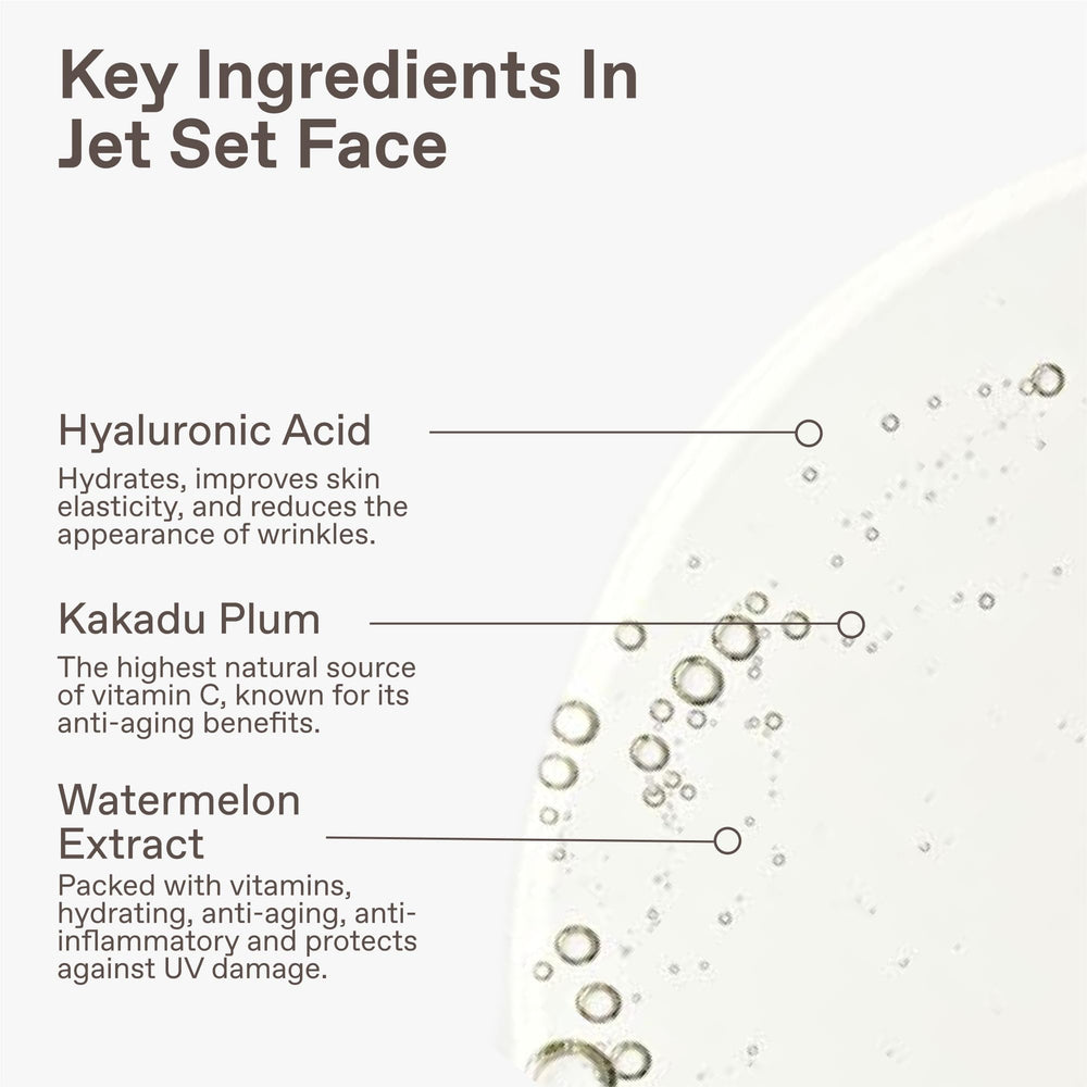 ENHANSE face close-up highlights clear, hydrated skin glow.