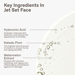 ENHANSE face close-up highlights clear, hydrated skin glow.