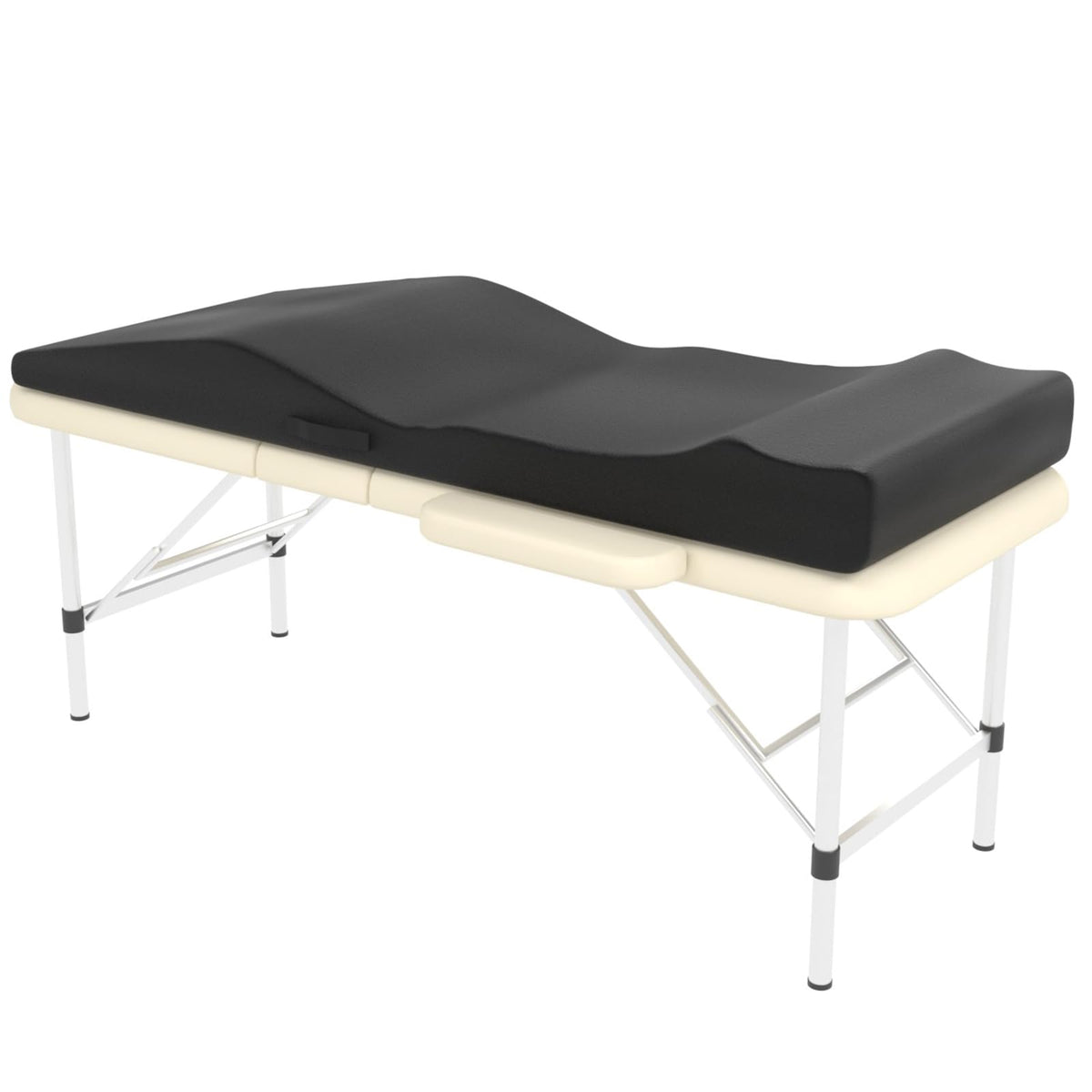 ENITYA Lash Bed Topper with ergonomic curve supporting head and back during treatments.
