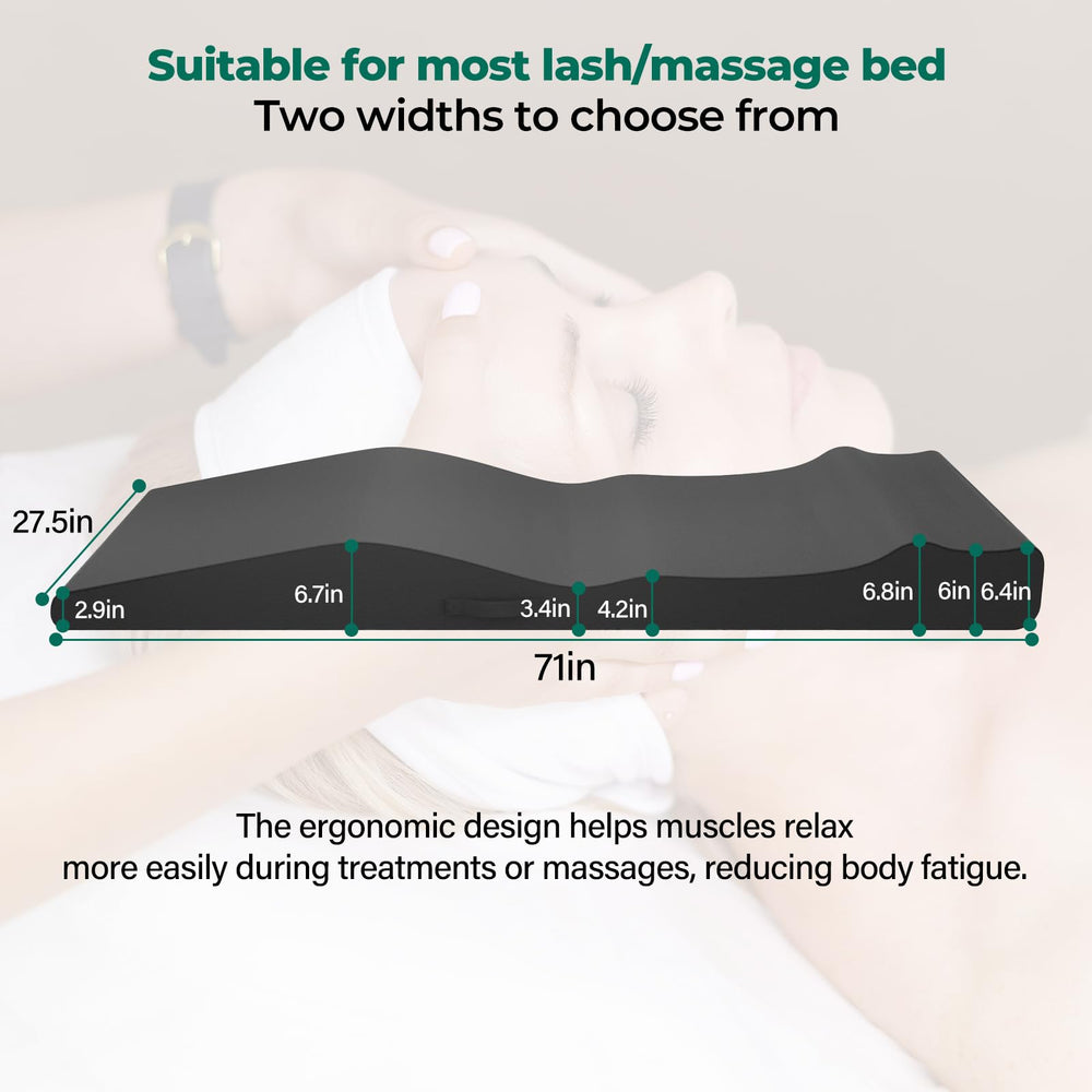 ENITYA Lash Bed Topper features removable cover for quick, hygienic cleaning between clients.
