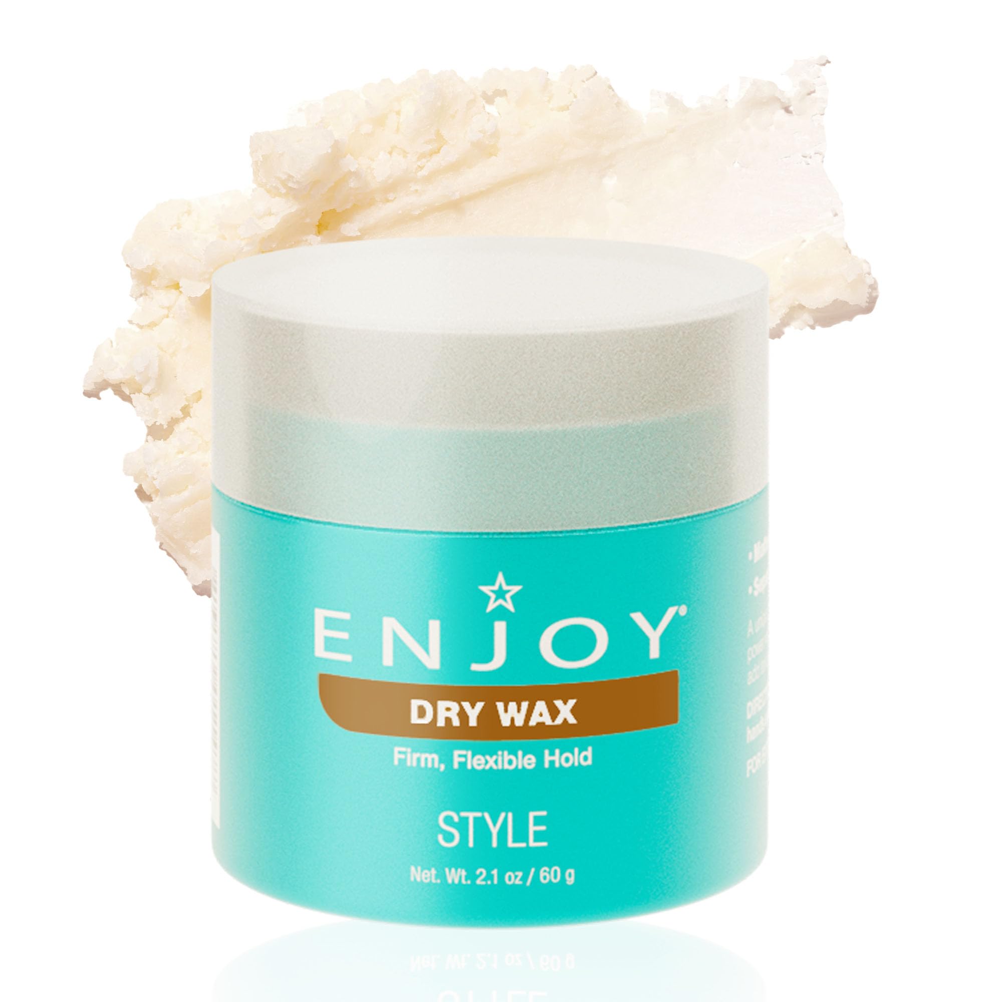 Enjoy Dry Wax shows a natural matte finish for a clean, non-greasy look.