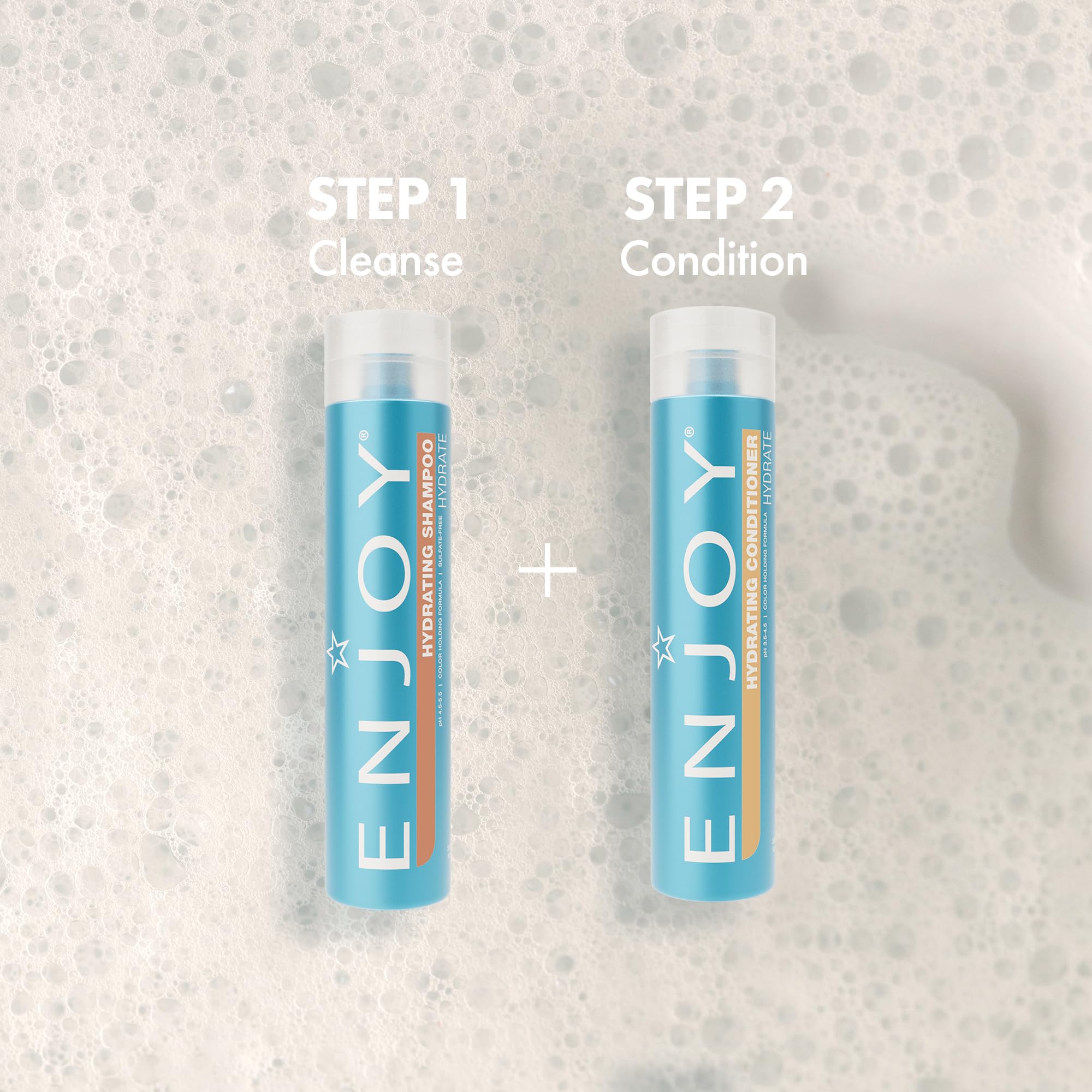 Enjoy Hydrating Shampoo sulfate-free-label underscores gentle cleansing without harsh chemicals